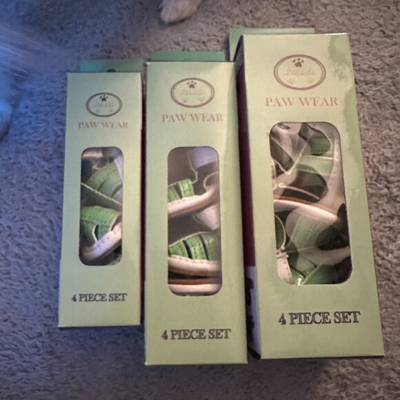 Pet Life Paw Wear Green Sandals sizes XS, S, and Medium - Picture 1 of 8